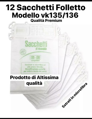 Sacchetti folletto vk135 vk136 - vk135,