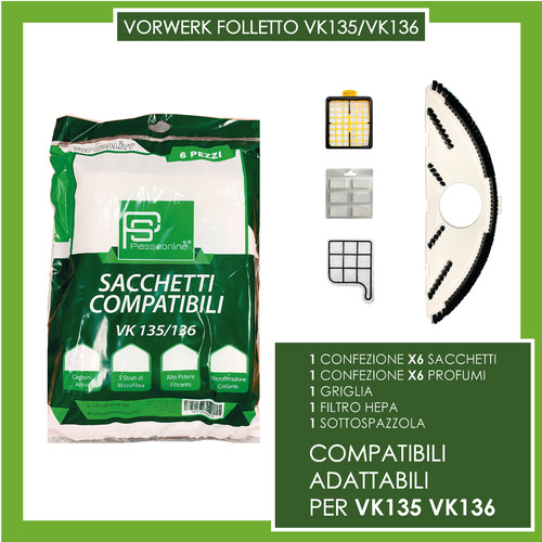 Ricambi folletto 135 136 - folletto, vk
