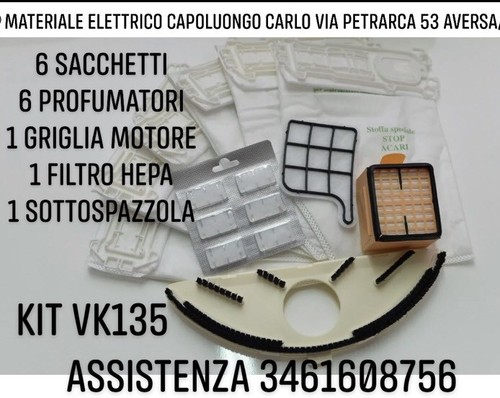 Sacchetti folletto vk135 136 - folletto, vk135/136